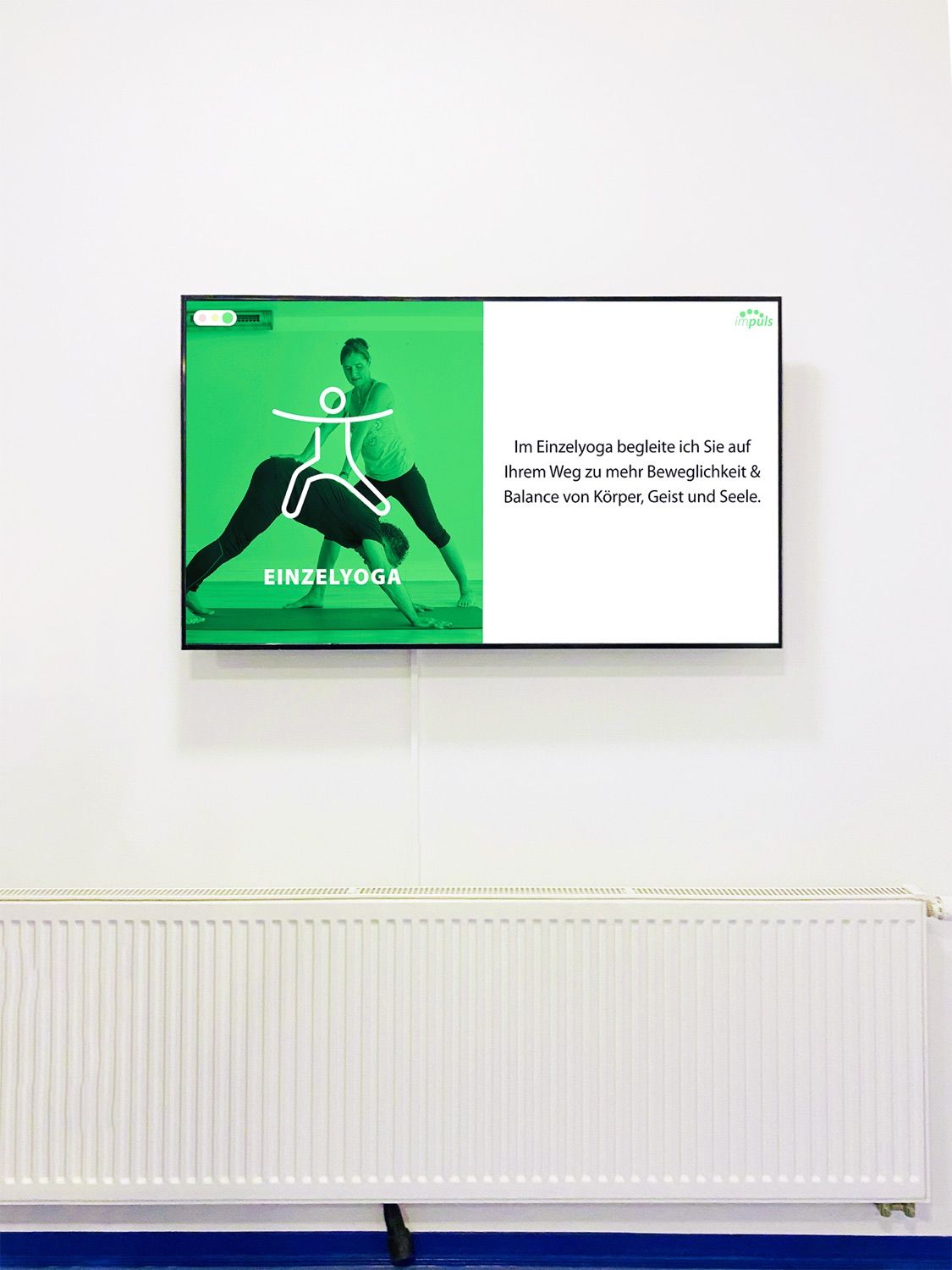 Digital-Signage-Bildschirm im Einsatz